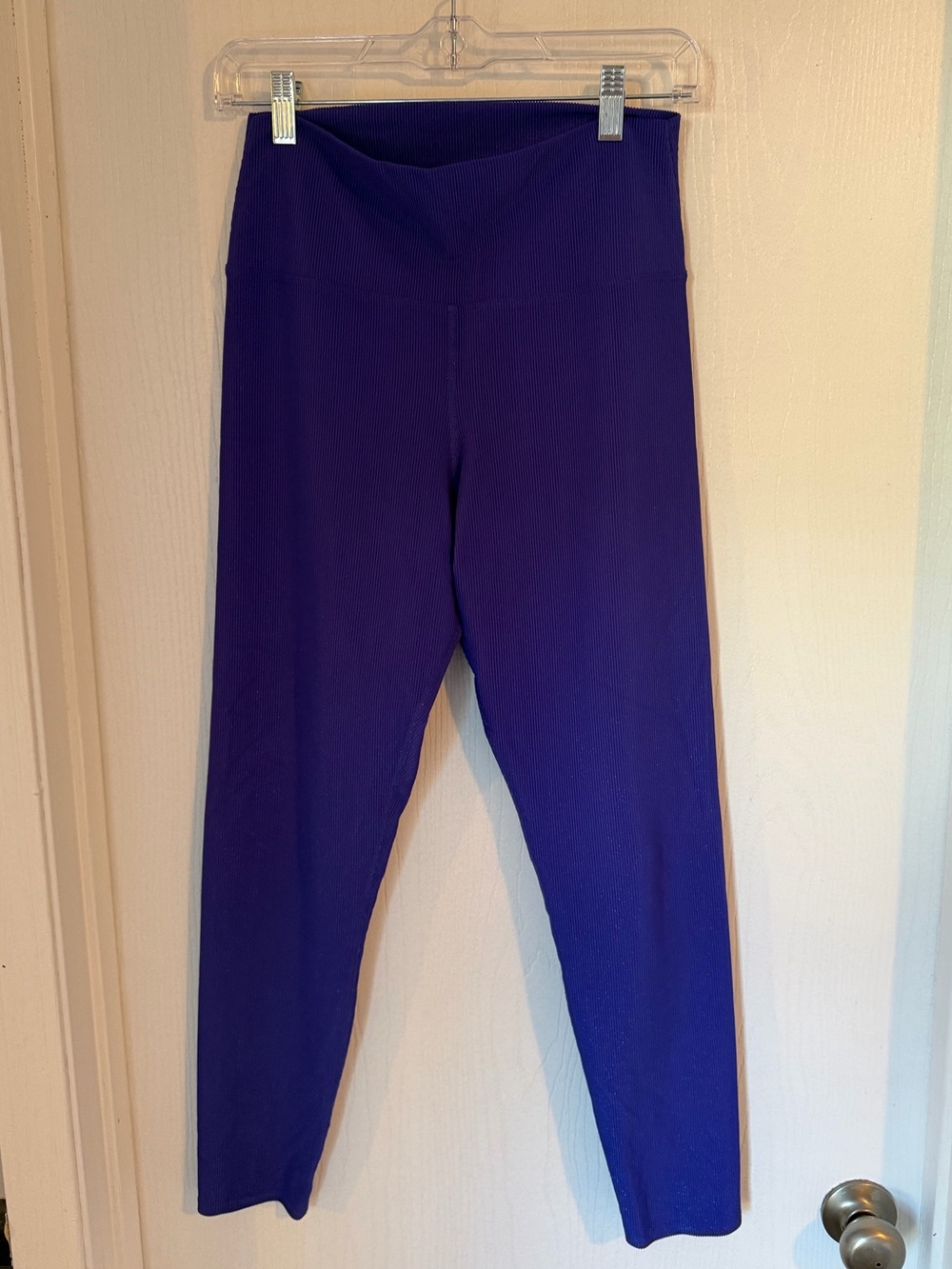 Beach Riot Purple Ribbed Active Leggings